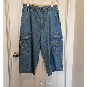 King Size Jean Cargo Shorts Men's Big And Tall 36